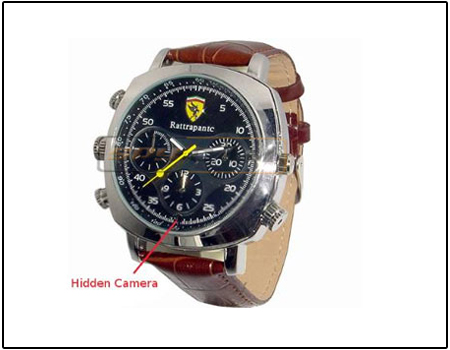 Spy 4GB Waterproof Wrist Watch Camera