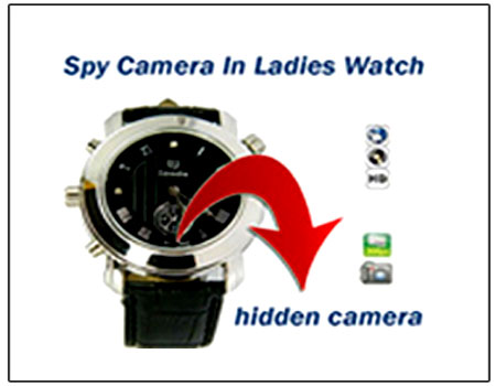 Spy Camera In Ladies Watch