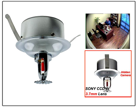 SPY Camera In Fire Sprinkler 700tvl Color Camera