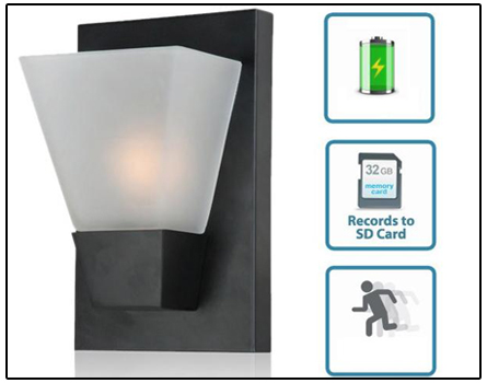 Fancy Lamp Spy Camera