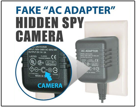 Spy AC Adapter Hidden Camera