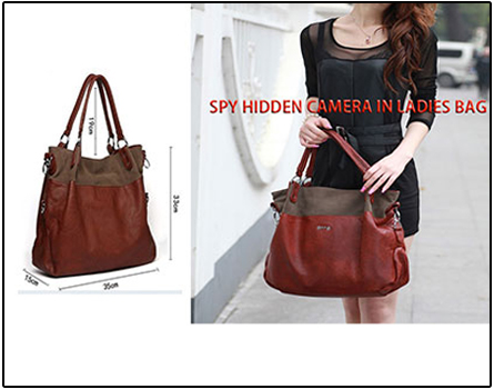 Spy Camera In Ladies Handbag