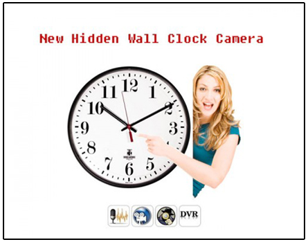 Spy New Launch Wall Clock Camera