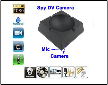 Spy Ashtray Pinhole Camera
