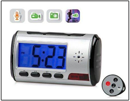 Spy Digital Table Clock Camera
