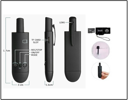 5 Hours Recording Spy Pen Camera (HD)