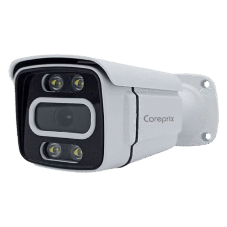 Coreprix 4 Mp Ip METAL Network Dual Star Light /Color Bullet Camera With In-built Audio