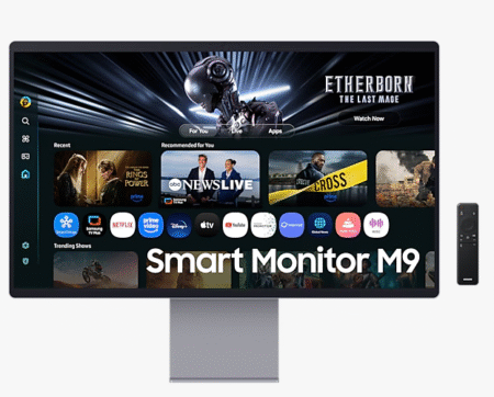 80 cm (32) M9 UHD 4K OLED Smart Monitor featuring Smart TV experience with AI