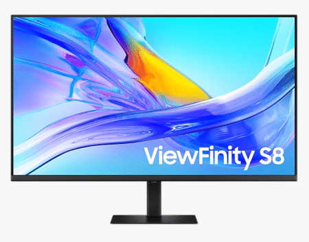 92.7cm (37) 4K UHD ViewFinity S8 Monitor with USB-C port, LAN port, DP, Ergonomic Design