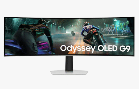 1.24 m Odyssey OLED G9 Gaming Monitor with 0.03 ms response time and 144 Hz refresh rate