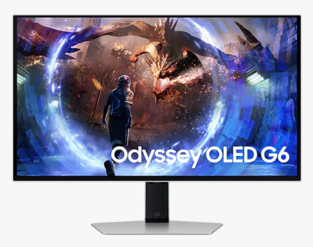 67.8 cm (27) Odyssey OLED G6 Gaming Monitor with 360 Hz refresh rate and 0.03 ms (GtG) response time