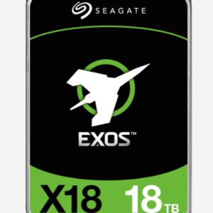 Seagate Exos X18 18TB enterprise hard drive model ST18000NM000J.