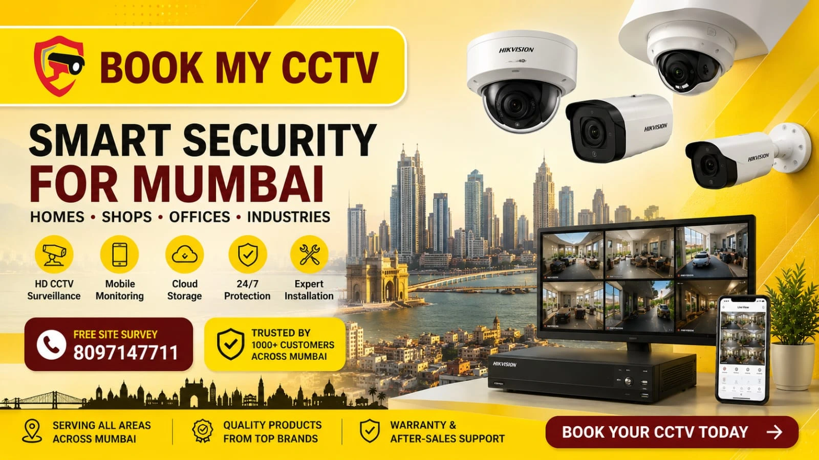 CCTV Cameras in Mumbai for home and business security